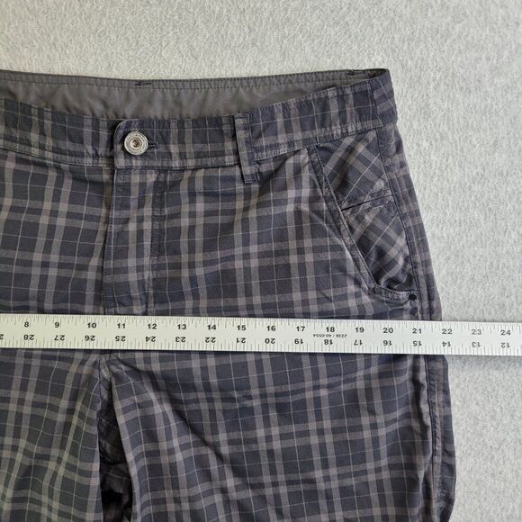 Lululemon Shorts Mens 36 Gray Plaid Kahuna Beach Skateboard Athleisure Resort - Picture 11 of 15